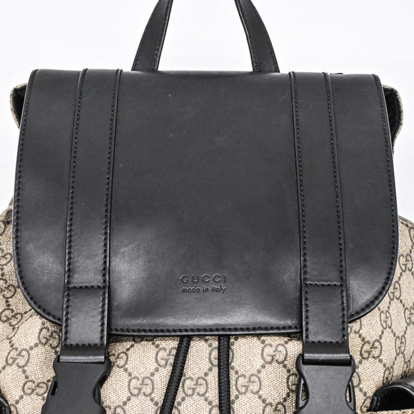 GUCCI Black Leather Backpack - Picture 6 of 16